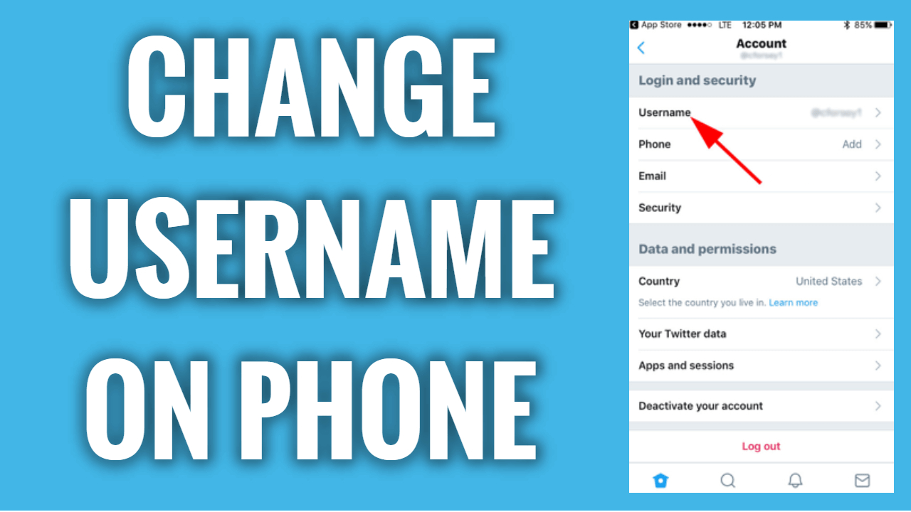 How to change a Twitter username