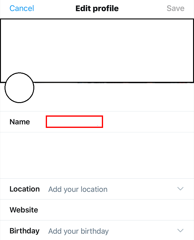 How to change a twitter display name