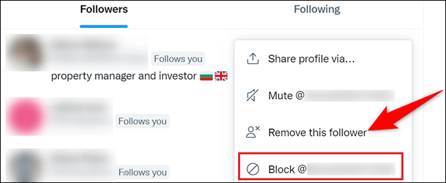 How to remove followers on Twitter