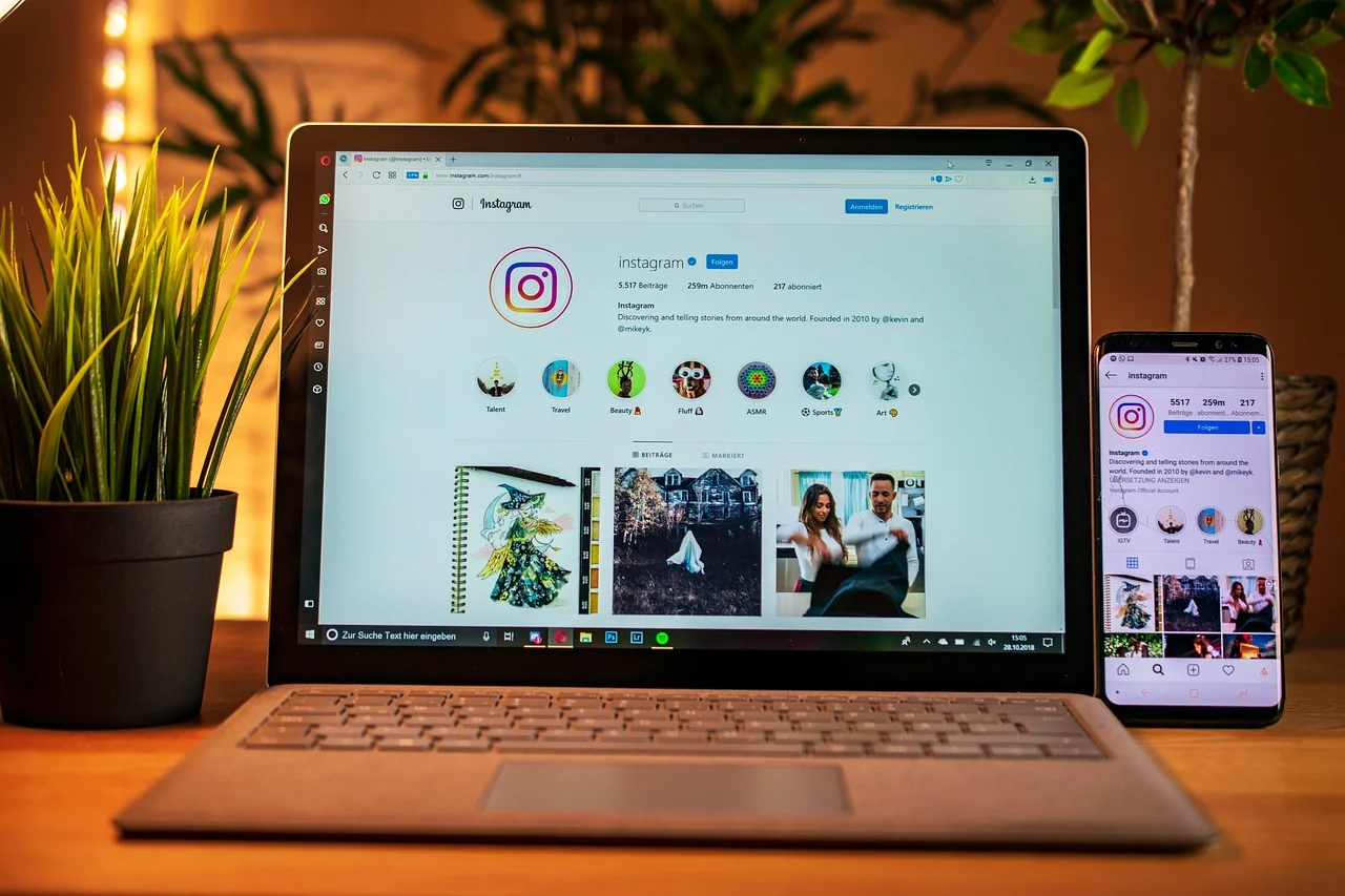 Delete your Instagram accounts from a computer
