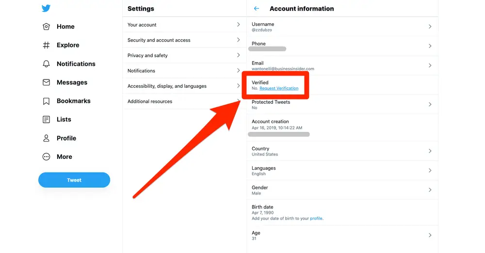 how to verify account on twitter