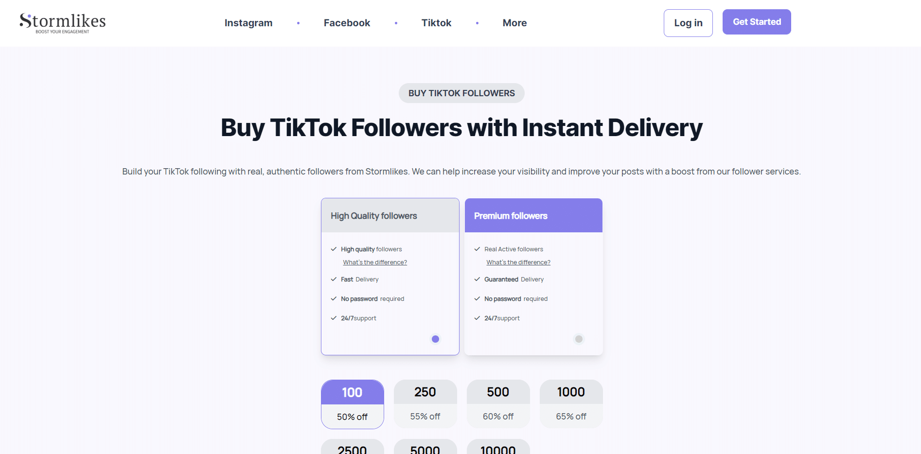 buy tiktok account with 100k followers